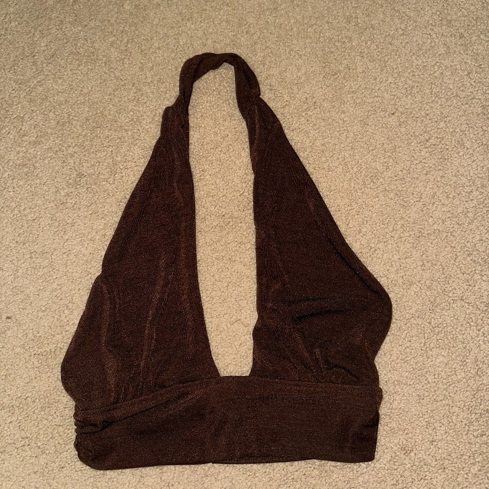 Brown Crop Top